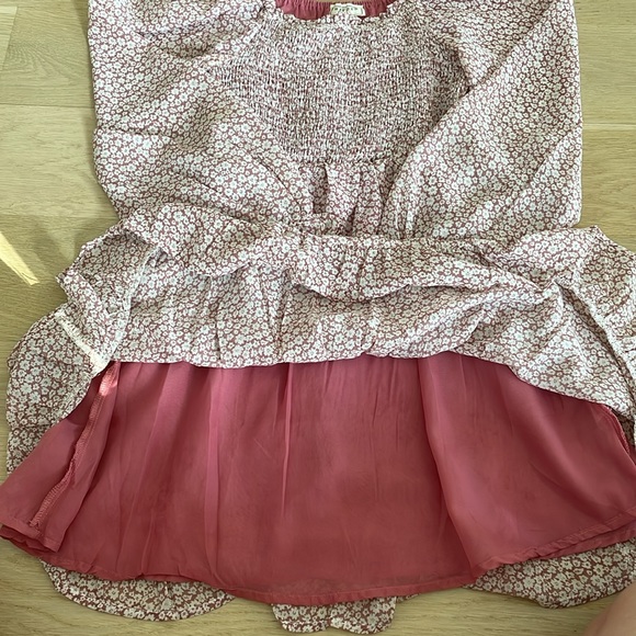 Hayden Girls size girls M mini dress with cute pink flower pattern - Picture 4 of 6